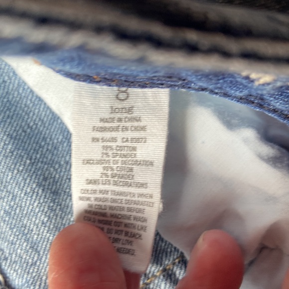 American Eagle Low Rise Slim Bootcut SZ 8 Long Stretch Dark Wash, 2010 Cool EUC - Picture 5 of 14